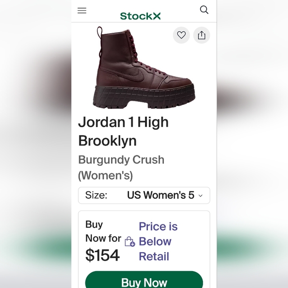 Jordan 1 High Brooklyn Sneaker Boots - Picture 10 of 10